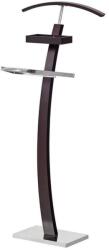 HM Portmantou suport haine HM WU13, lemn, baza metalica cromata, 117 cm, wenge (00002144)