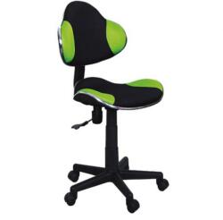 SL Scaun birou copii SL G2, Ergonomic, Stofa, Inaltime reglabila, Cadru polipropilena, 60 kg, Verde Negru (00002398)