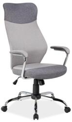 SL Scaun directorial SL Q319, suport lombar, tapiterie stofa, mecanism balans, cadru cromat, 100 kg, gri (00002479)