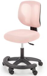 HM Scaun birou copii HM Nani, ergonomic, inaltime ajustabila, suport picioare, fara cotiere, mesh, 80 kg, roz (00003838)