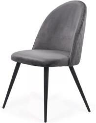 XACT Scaun living si bucatarie BUC 207, catifea, spatar curbat, picioare metalice, 120 kg (SKU-10170)