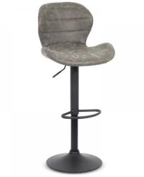 XACT Scaun de bar ABS 144, piele ecologica, suport picioare, ergonomic, inaltime reglabila, 100 kg, gri (SKU-9861)
