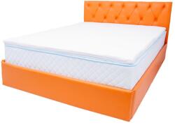 SaltSib Topper Saltea Drimus MemoHR 6, 5 cm, 180x200, memory foam 2 cm, spuma poliuretanica HR cu 5 zone de confort, husa detasabila tricot, hipoalergenica, fermitate mediu spre soft, Saltsib (00001882)