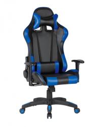UNIC Scaun gaming GN90 Silverstone, suport lombar, perna tetiera, cotiere reglabile, rotativ, mecanism multiblock, 150 kg, negru albastru (00003461)