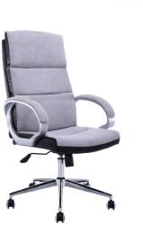 UNIC Scaun directorial GN109, textil piele ecologica, inaltime ajustabila, mecanism balans, 100 kg, gri negru (SKU-9511)