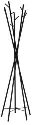 HM Cuier metalic HM W35, tip pom, cu 15 agatatori, pentru hol, salon, negru (00001741)