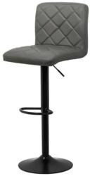 XACT Scaun de bar ABS 147, cu spatar, piele ecologica, suport picioare, cadru metalic, rotativ, 100 kg (SKU-10063)