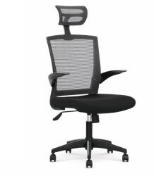 Halmar Scaun birou cu mesh HM Valor, mecanism de balans, ergonomic, inaltime ajustabila, respirabil, cadru polipropilena, rotire 360 , negru gri (00002625)