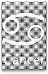  PontPöttyöző - Csillagjegy - Rák Méret: 20x30cm, Keretezés: Keret nélkül (csak a vászon), Szín: Kék