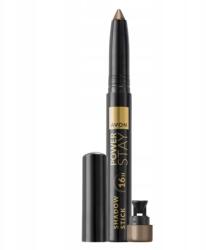 Avon Vízálló szemhéjpúder 16H Power Stay Burnt Caramel szemceruzával (63214)
