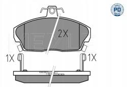 Meyle 025 215 1518/PD Fékbetét készlet