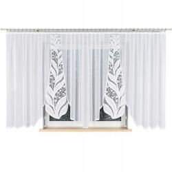  Jacquard függöny fehér klasszikus160x400 hálószoba nappali függöny 400x160 (MELKA 160x400)