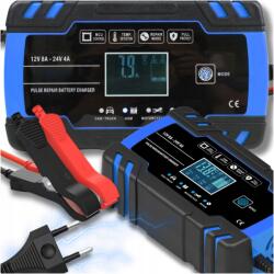 Stazer Egyenirányító Automata Javítási Funkció 8A 12V 24V LCD Akkumulátorokhoz