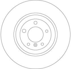 TRW DF4350S féktárcsa (1db)