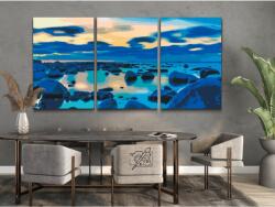 Festés számok szerint - Balti-tenger (3 db-os készlet) Méret: 40x60cm (3db), Keretezés: Műanyagtáblával