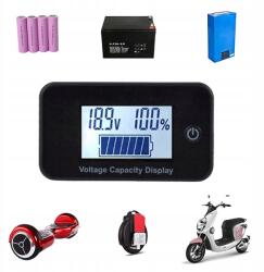 Akkumulátor töltöttség jelző Pb Li-Ion teszt 12-99 V (hztzj202572902)