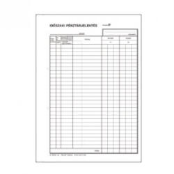 Bluering Időszaki pénztárjelentés A/4 álló 25x2+2lapos b. 13-21/VX Bluering® (NYOMTB1321VX) - iroszer24