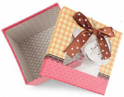 Csomagolás Kartondoboz Függő masnival Születésnapi Ajándékdoboz 10x10cm
