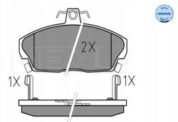 Meyle Fékbetét Honda P. Civic/concerto 1, 4-1, 7/2, 0 D 89-05 Meyle Érzékelővel