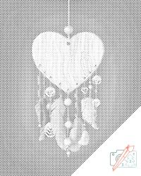  PontPöttyöző - Álomfogó Méret: 30x40cm, Keretezés: Kartonlemezen, Szín: Fekete