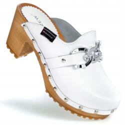 PanSzew Női Bőrből Készült Fapapucs Lánccal, 35-41-es Méretben Lengyel PanSzew (Chodaki Oryginalne Klapki na Słupku Trepy) - allegro - 13 475 Ft