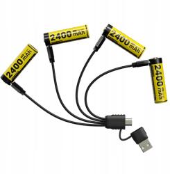NITECORE Lítium-ion akkumulátor Nitecore NH2400 Set Aa (R6) 2400 mAh 4 db (NH2400 set)