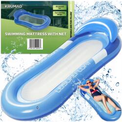 KRUMAD Egyszemélyes felfújható matrac Víz Medence Strand napozóágy Függőágy Fejtámla (KMDW129)
