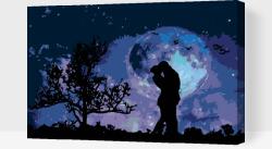  Festés számok szerint - Szerelmes pár Méret: 40x60cm, Keretezés: Kartonlemezen