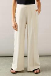 Wallis Krémszínű Klasszikus Sima Egyenes Szárú Nadrág Cipzárral Wallis 38