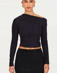 Prettylittlething Fekete Aszimmetrikus Hosszú Ujjú Nyakkivágású Felső Prettylittlething 38