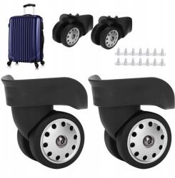  2xPORÓZUS Kerék Univerzális Kerekek Utazó Bőrönd Külső Kiegészítők (2718200093611)