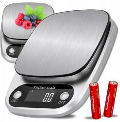  Elektronikus Konyhai Mérleg, Nagy Pontosságú 1 g 5 kg Tara Funkció, Ékszermérleg Elemek (Waga elektroniczna kuchenna precyzyjna z tarą)