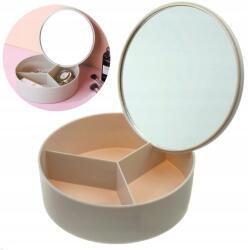  Rendszerező Tükör Kozmetikai Ékszerek Fürdőszoba Hálószoba Doboz (organizer z lusterkiem)