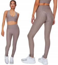  Divatos Női Leggings Magas Derék Bordázott Edzőtermi Fitness Push Up