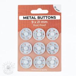  Patentozó szett METAL 21 mm off white