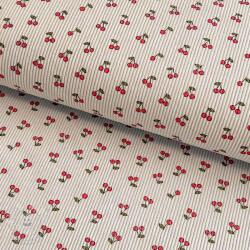  Kordbársony STRETCH Little cherry light sand