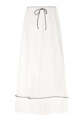 Prettylittlething Fehér Gumis Maxi Szoknya Texturált Szegéllyel Prettylittlething 34