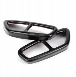  2 Db Fényes Fekete Kipufogóvég Burkolat Bmw 5-ÖS Sorozat G30 2017-2018