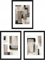  Fotókeret Készlet 3 Darabos Fekete Mdf Fa 38 X 30 CM (ArtbyHannah3)
