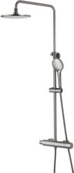 BronX Coloana de dus cu baterie termostatica Lemark Bronx LM3770GM Grafit, cu dus tip ploaie (LM3770GM)