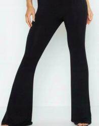 Boohoo Testhezálló Fekete Sima Nadrág Leggings Elasztikus Harangok Boohoo 34