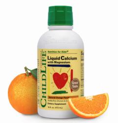 ChildLife Calciu lichid cu magneziu, calciu lichid cu magneziu, portocală, 473 ml