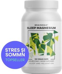 BrainMax Sleep Magnesium®, 320 mg, 100 capsule (Magneziu, GABA, L-teanin, Vitamina B6, suc de vișine)