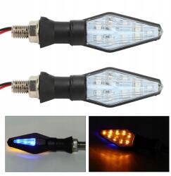EW Irányjelzők Kétszínű 12 Led 2DB Motorhoz Quadhoz Skúterhez Atv-hez