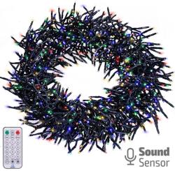 Solight Instalație LED de Crăciun cu telecomandă și senzor de sunet - 5m, 576 LED, 8 funcții, cronometru, multicolor