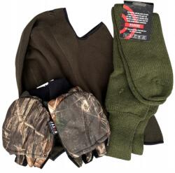  Horgász Téli Szett, kesztyű, zokni, símaszk, Karácsonyi ajándék, Size 47/48 (zestaw23)