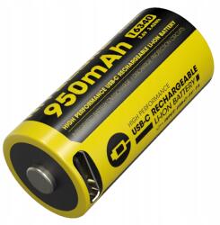 NITECORE Lítium Li-Ion akkumulátor RCR123A Nitecore NL169R (950mAh Usb-c), védett (6952506496341)