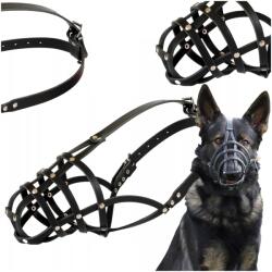 Dingo Kutyaszájkosár Szegecselt Bőr Dingo S/m Kerület 32CM Német Juhászkutya (15126)