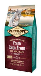 Brit Carnilove Fresh Adult Cat Carp&Trout Sterilised - Ponty és Pisztráng Hússal 6kg - pet-food