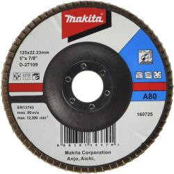 Makita D-27109 lamellás csiszoló korong, 125mm, A80 (D-27109)